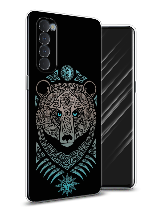 

Чехол Awog на Oppo Reno 4 Pro "Кельтский медведь", Разноцветный, 258950-2