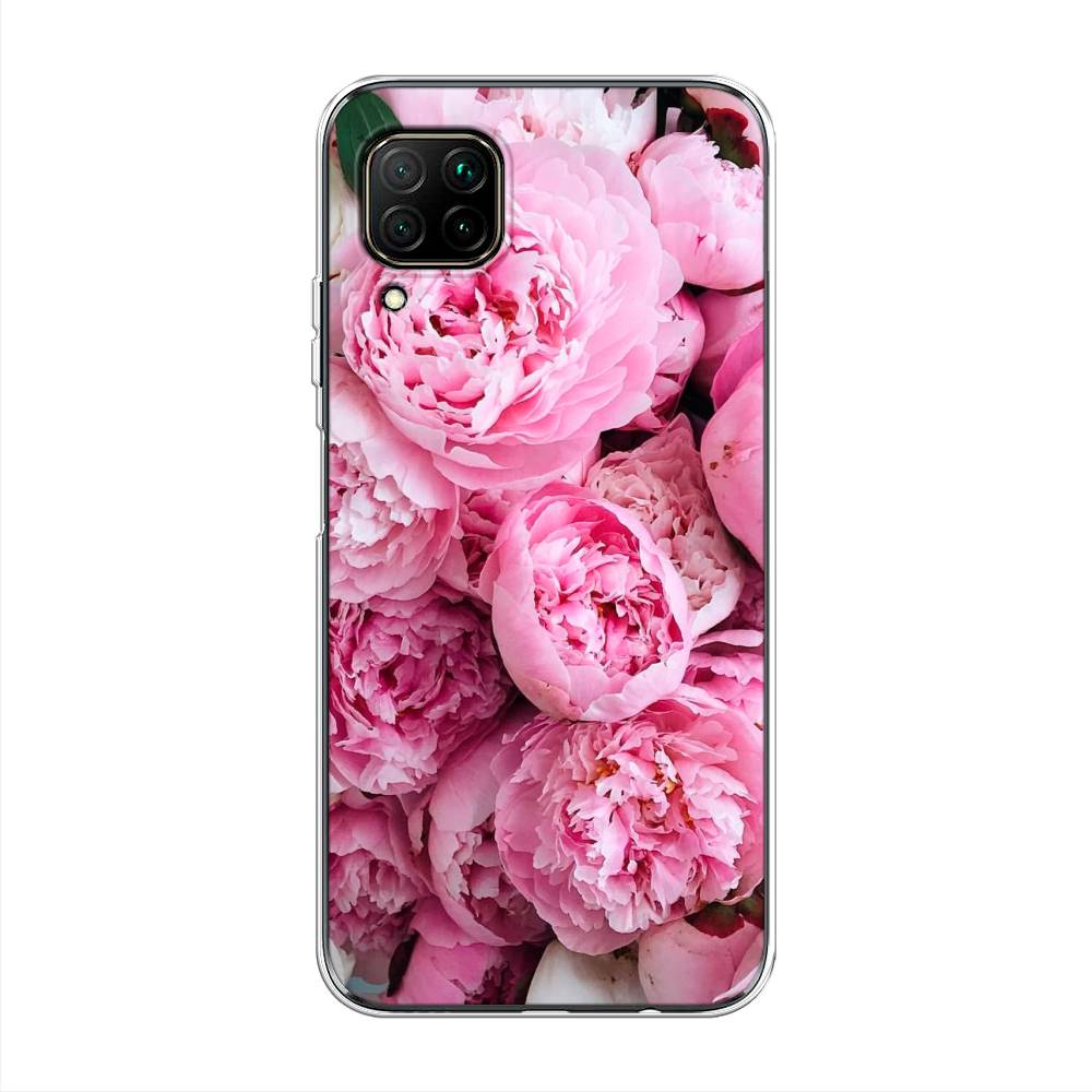 

Чехол на Huawei Nova 7i "Розовые пионы", Бежевый;розовый, 611850-2