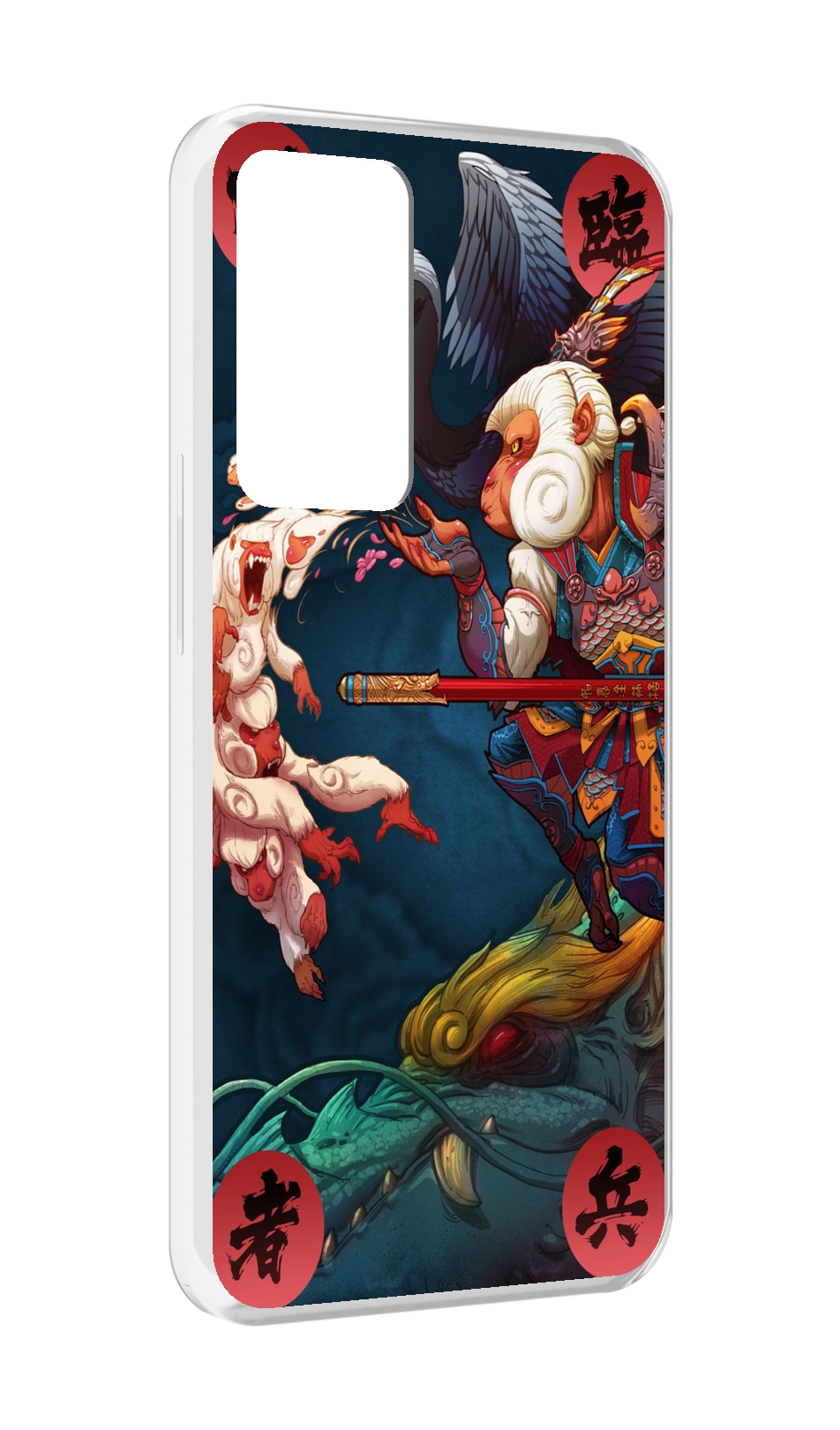 

Чехол MyPads японская обезьяна для OPPO Reno 8 Lite, Прозрачный, Tocco