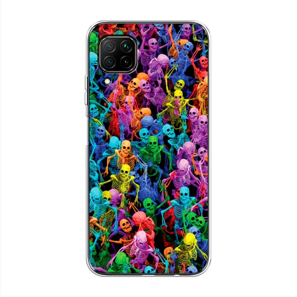 

Чехол на Huawei Nova 7i "Вечеринка скелетов", Фиолетовый;желтый;оранжевый, 611850-6