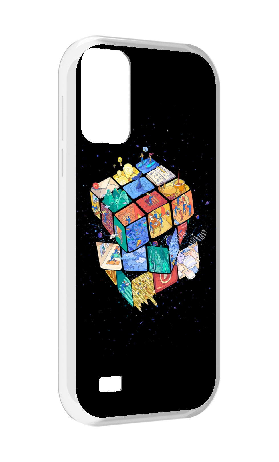 

Чехол MyPads Кубик-Рубика для Oukitel C31, Прозрачный, Tocco