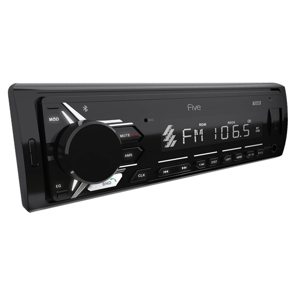 

Автомагнитола MP3/USB/SD <<FIVE F26W>> FIVE F26W (1din/белая/Bluetooth/USB/AUX/SD/FM/4*50)