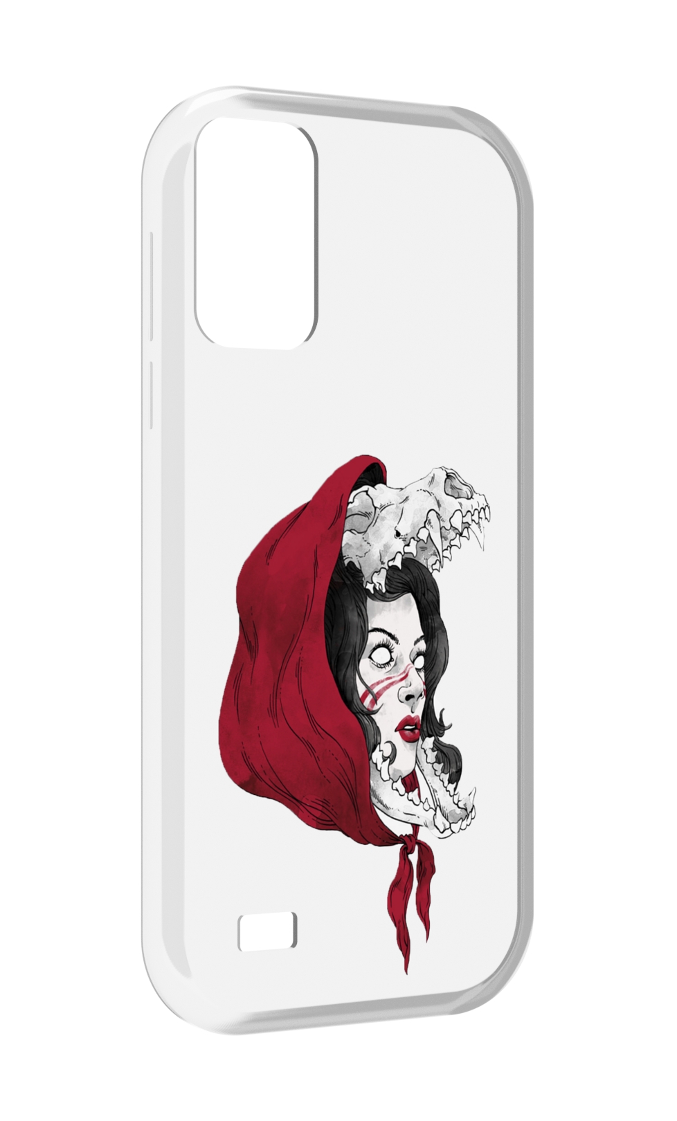 

Чехол MyPads Красная шапочка и волк женский для Oukitel C31, Прозрачный, Tocco