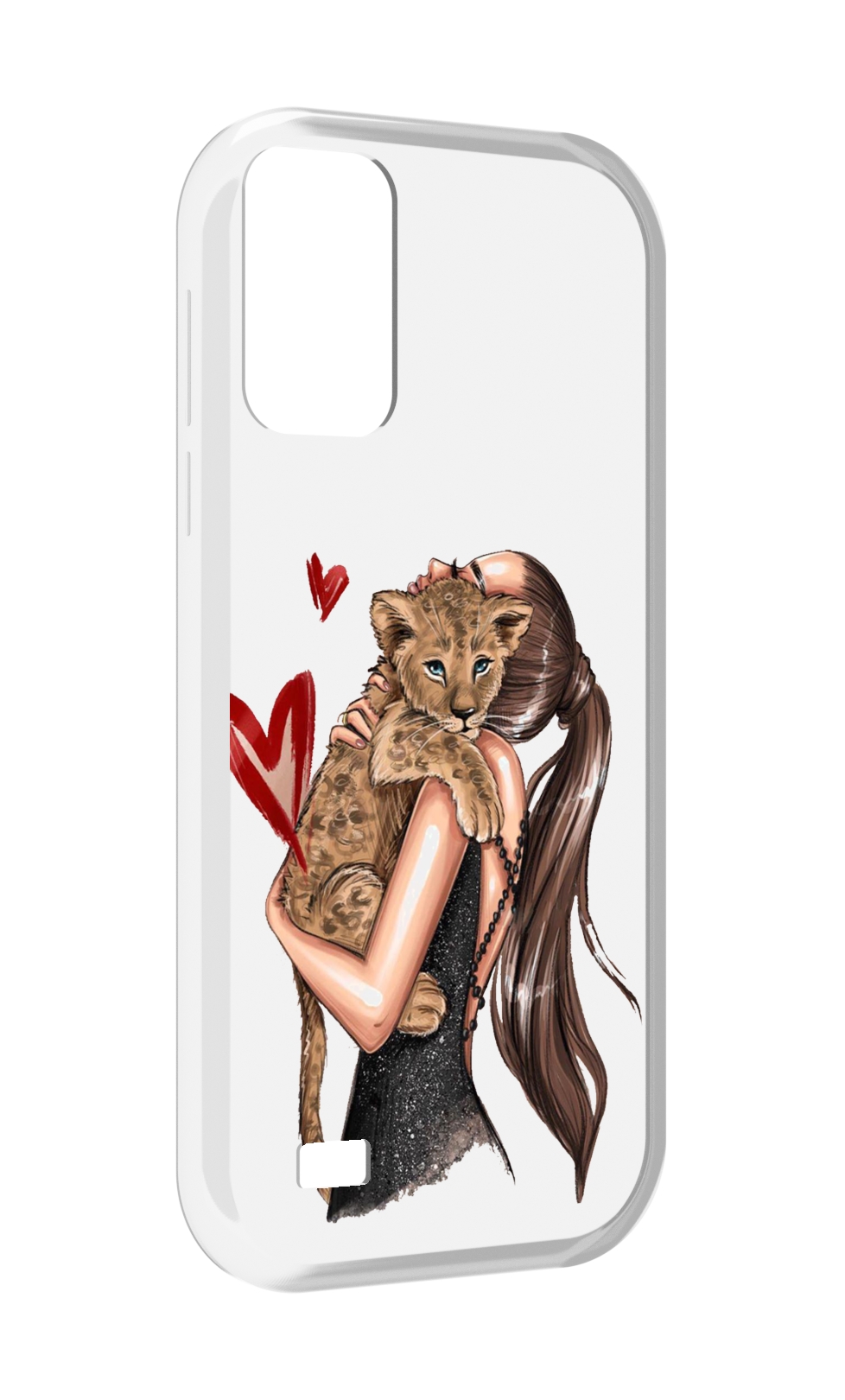 

Чехол MyPads Кошачья-любовь для Oukitel C31, Прозрачный, Tocco