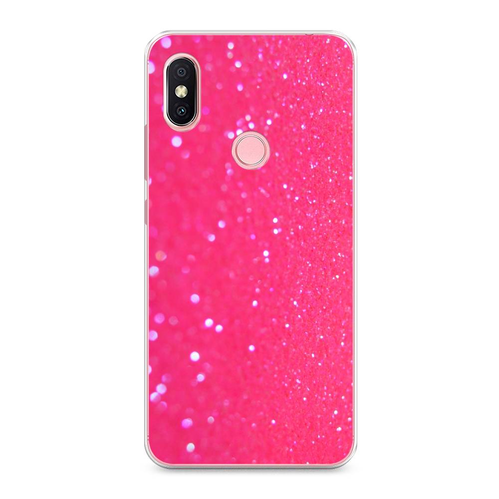 

Силиконовый чехол "Малиновые блестки рисунок" на Xiaomi Redmi S2 (Redmi Y2), Малиновые блестки рисунок