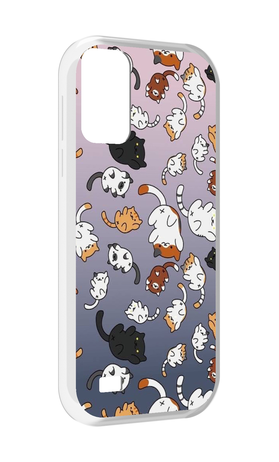 

Чехол MyPads Котики-летают для Oukitel C31, Прозрачный, Tocco