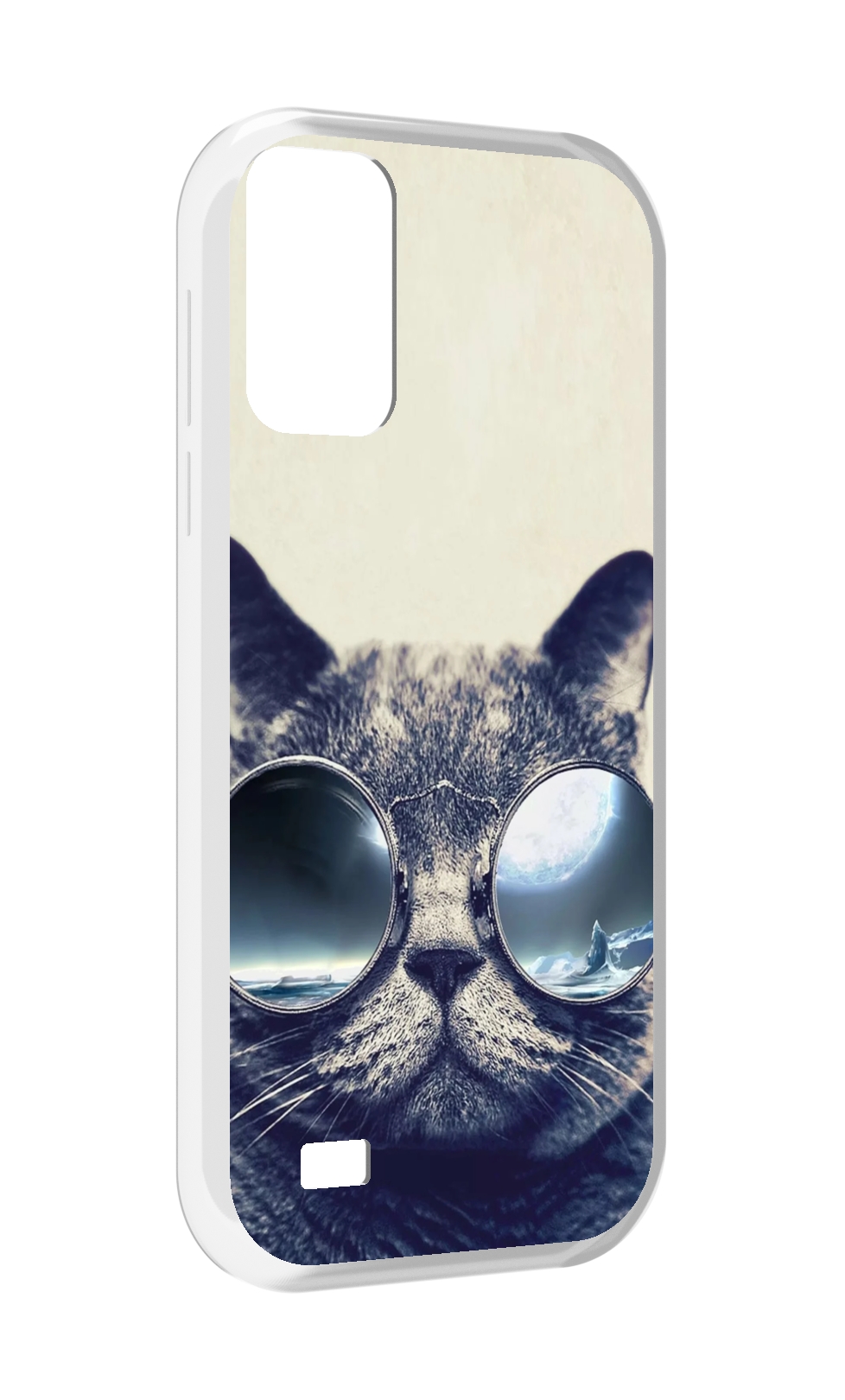 

Чехол MyPads Кот-в-очках-2 для Oukitel C31, Прозрачный, Tocco
