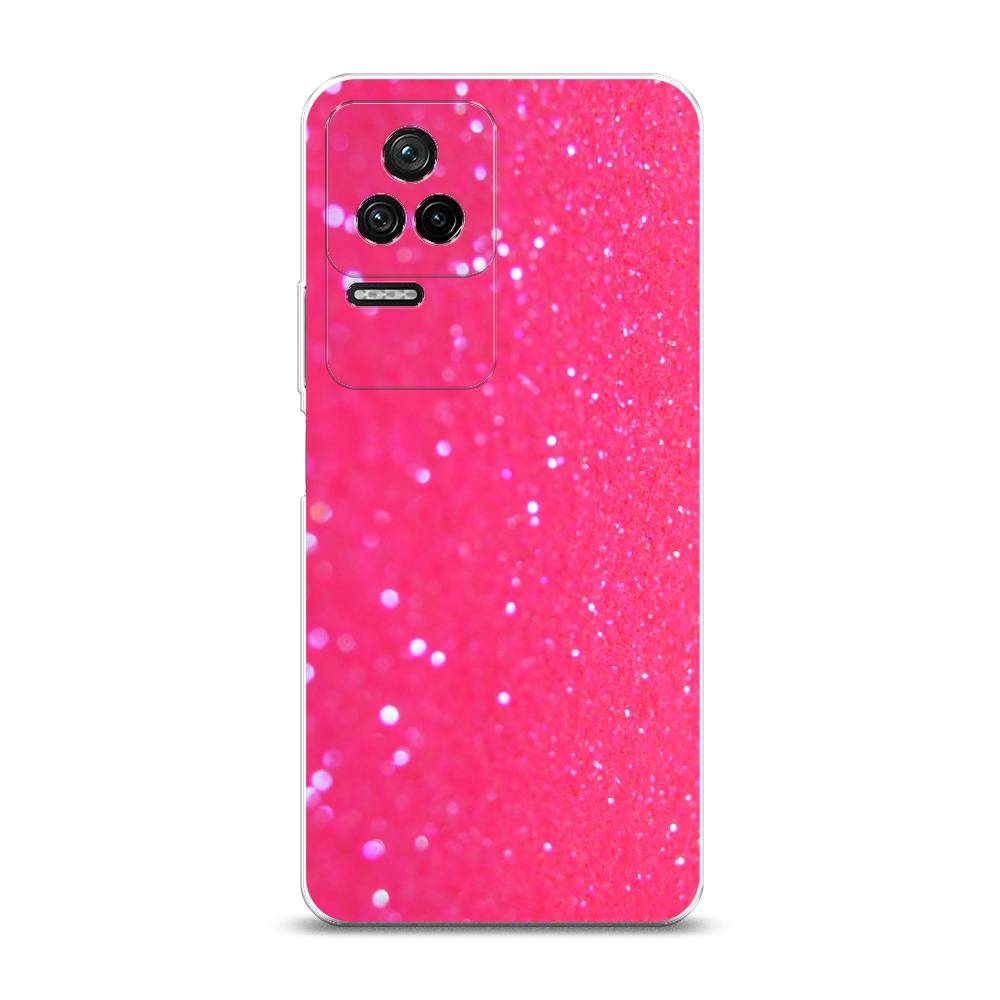 

Силиконовый чехол "Малиновые блестки рисунок" на Xiaomi Poco F4, Малиновые блестки рисунок