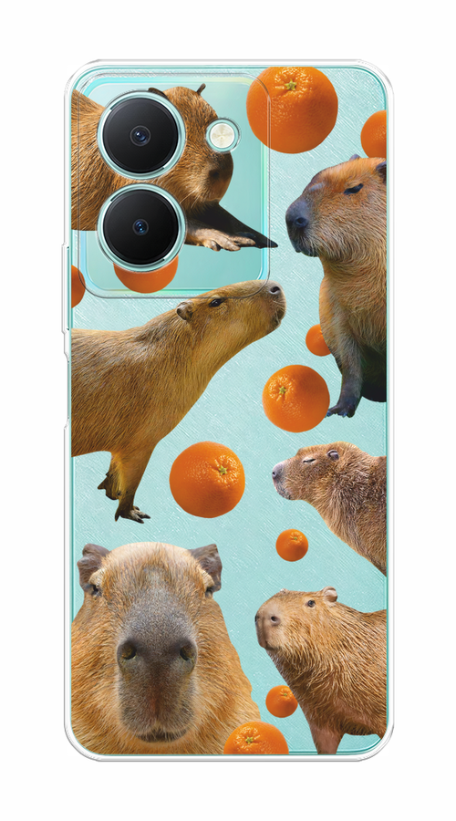 

Чехол на Vivo Y36 5G "Капибара и апельсины", Бежевый;оранжевый, 268950-1