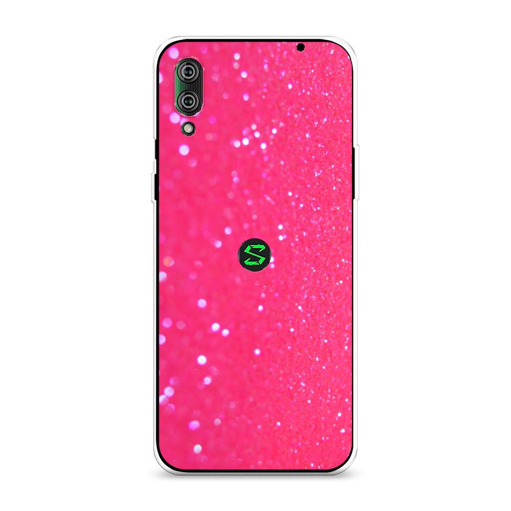 

Силиконовый чехол "Малиновые блестки рисунок" на Xiaomi Black Shark 2 Pro, Малиновые блестки рисунок