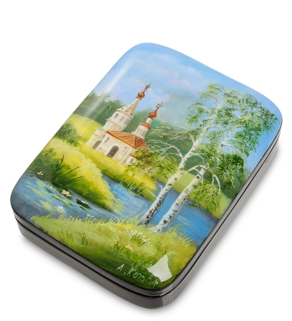 

Шкатулка "Часовенка" исп. Котова Art East, Разноцветный