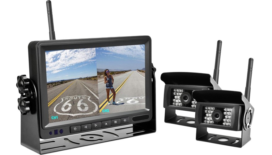 Камера заднего вида KIT комплект 7” LCD монитора и камер заднего вида YWD-W1