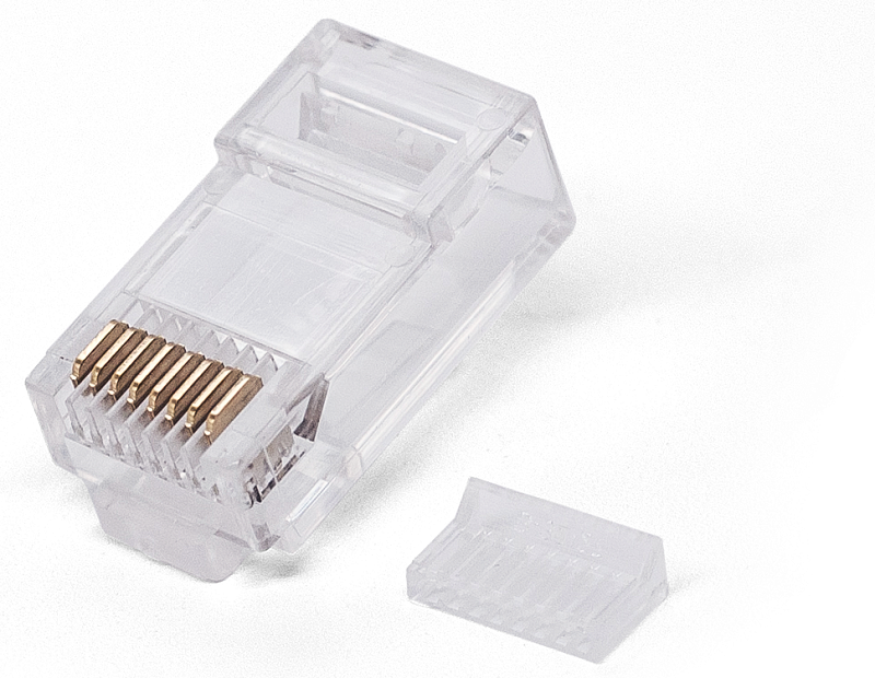 

Коннектор Filum FL-NA-PLUG6-2 RJ-45, 6 кат., со вставкой, 8p8c, 30 мкм, универсальный, для