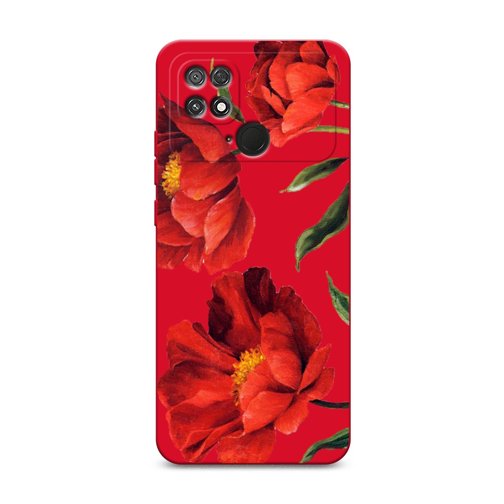

Чехол Awog 315853-1 для Xiaomi Poco C40 "Красные маки", 315853-1