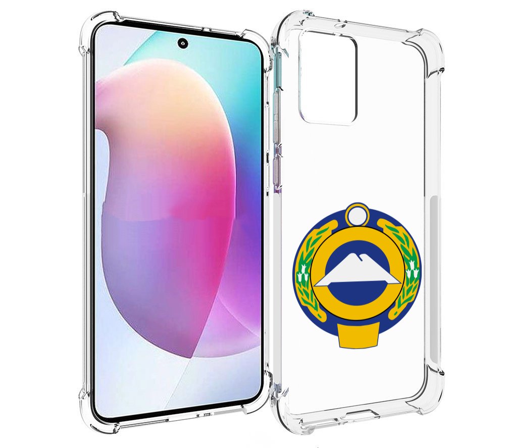 

Чехол MyPads герб-карачаево-черкессия для Motorola Edge 30 Neo, Прозрачный, Tocco