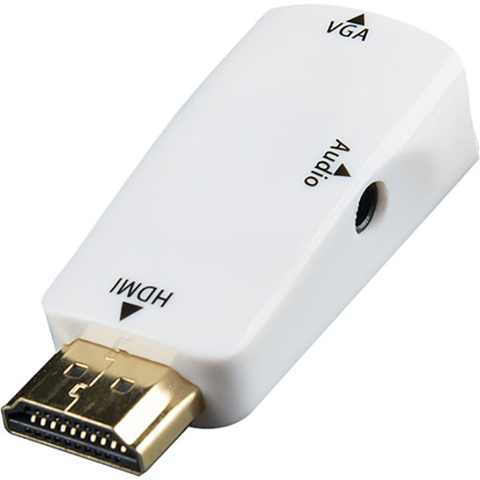 

Переходник Gsmin A21 HDMI - VGA+Audio White