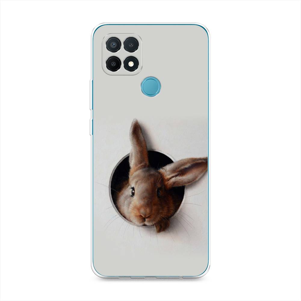 

Чехол для Oppo A15/A15s "Любопытный кролик", Серый;коричневый, 254750-1