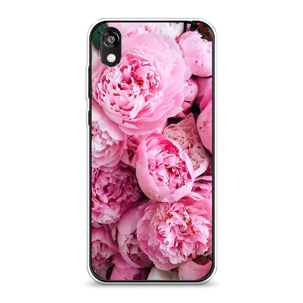 

Чехол на Huawei Y5 2019 "Розовые пионы", Бежевый;розовый, 6103950-2