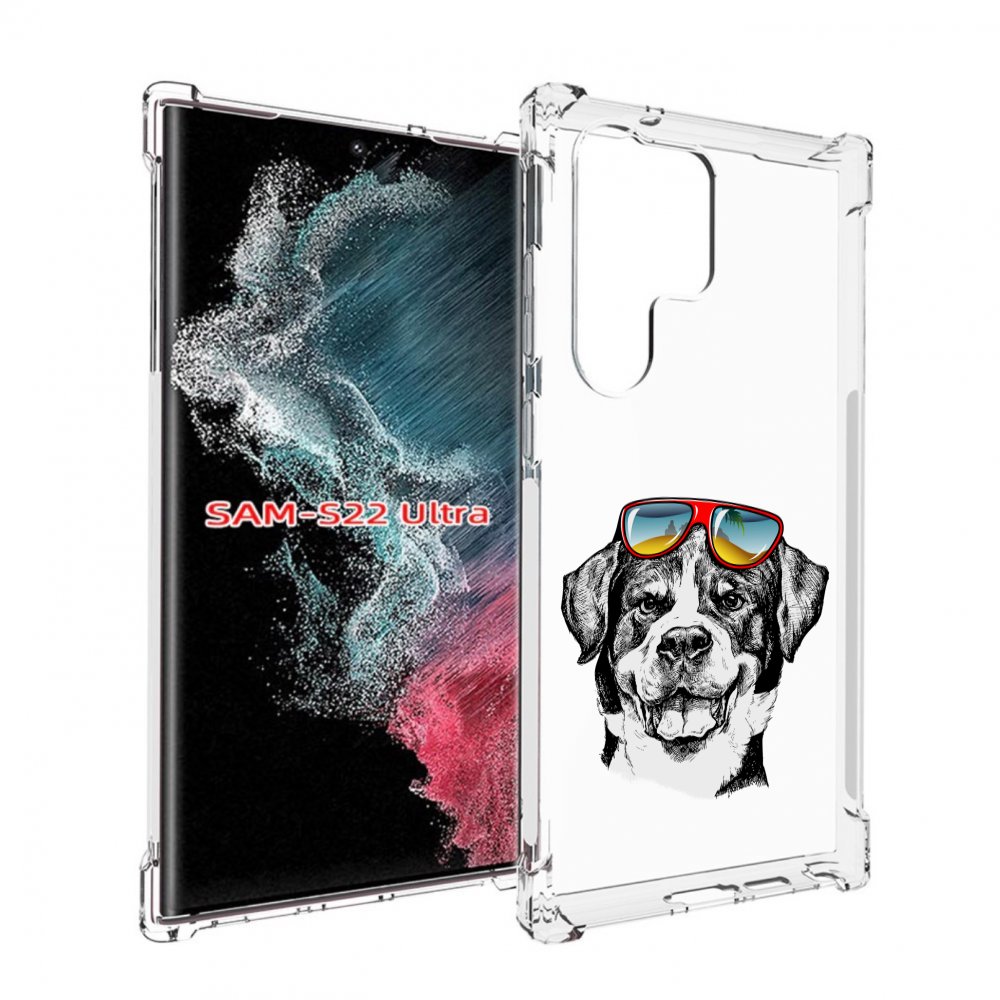 

Чехол MyPads счастливая собака для Samsung Galaxy S23 Ultra, Прозрачный, Tocco