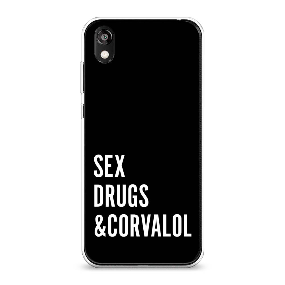 

Чехол на Huawei Y5 2019 "Corvalol", Черный;серый;белый, 6103950-6