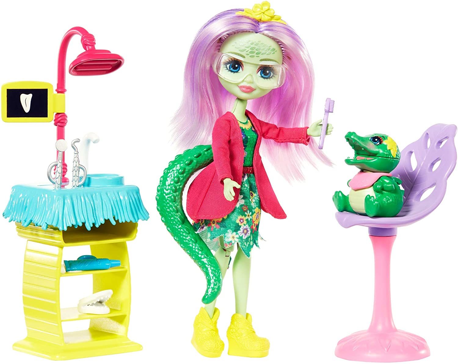

Кукла Enchantimals Энди Аллигатор Стоматолог GFN55