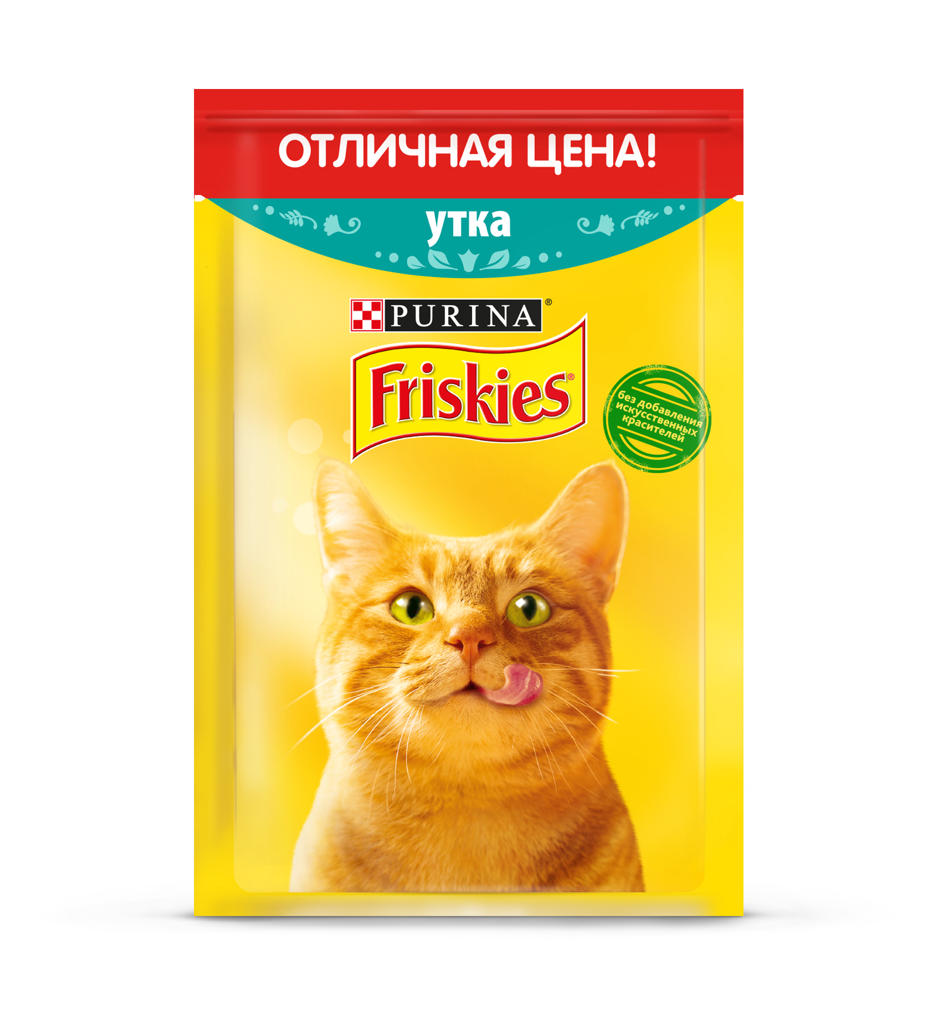 фото Влажный корм для кошек friskies для взрослых, утка, 50г