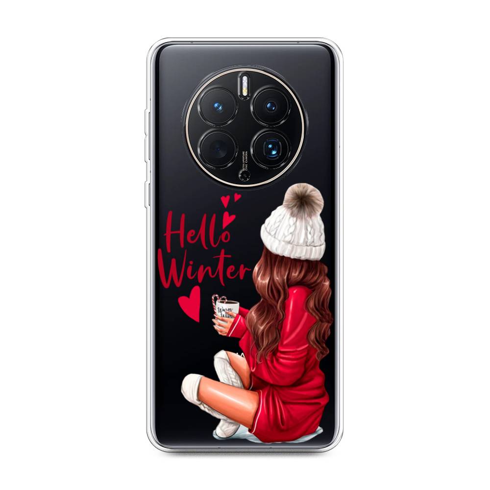 

Чехол на Huawei Mate 50 Pro "Hello winter", Красный;белый;коричневый, 6109950-5