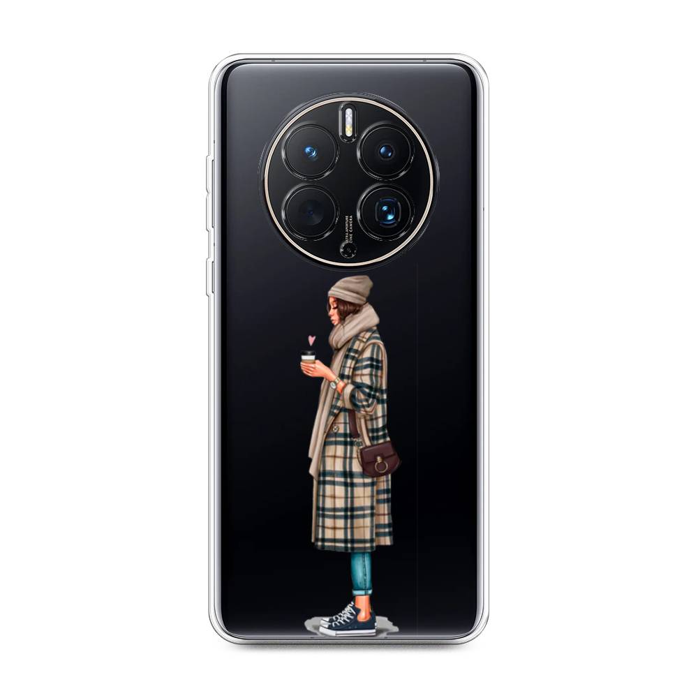 

Чехол на Huawei Mate 50 Pro "Утренний кофе", Коричневый;бежевый, 6109950-6