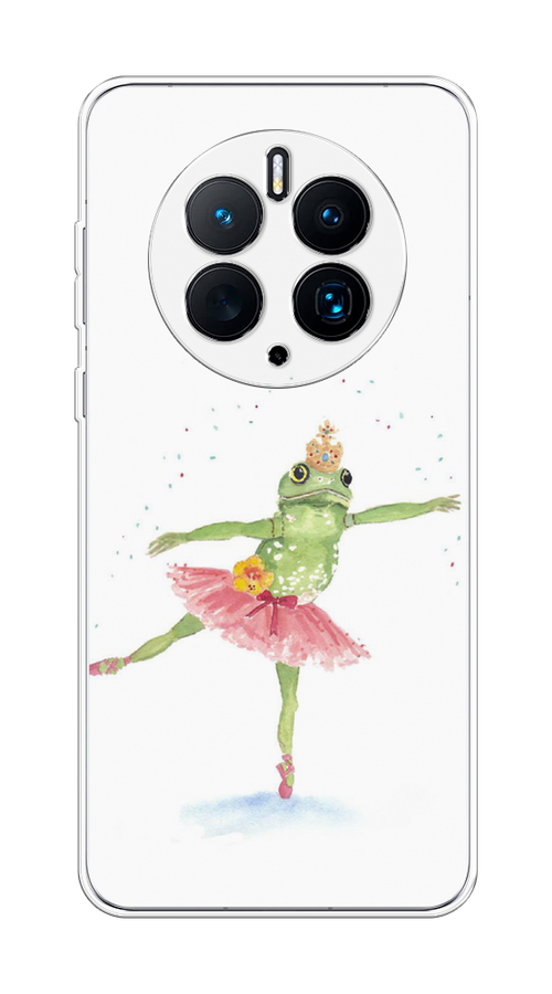 

Чехол на Huawei Mate 50 Pro "Лягушка-балерина", Зеленый, 6109950-4