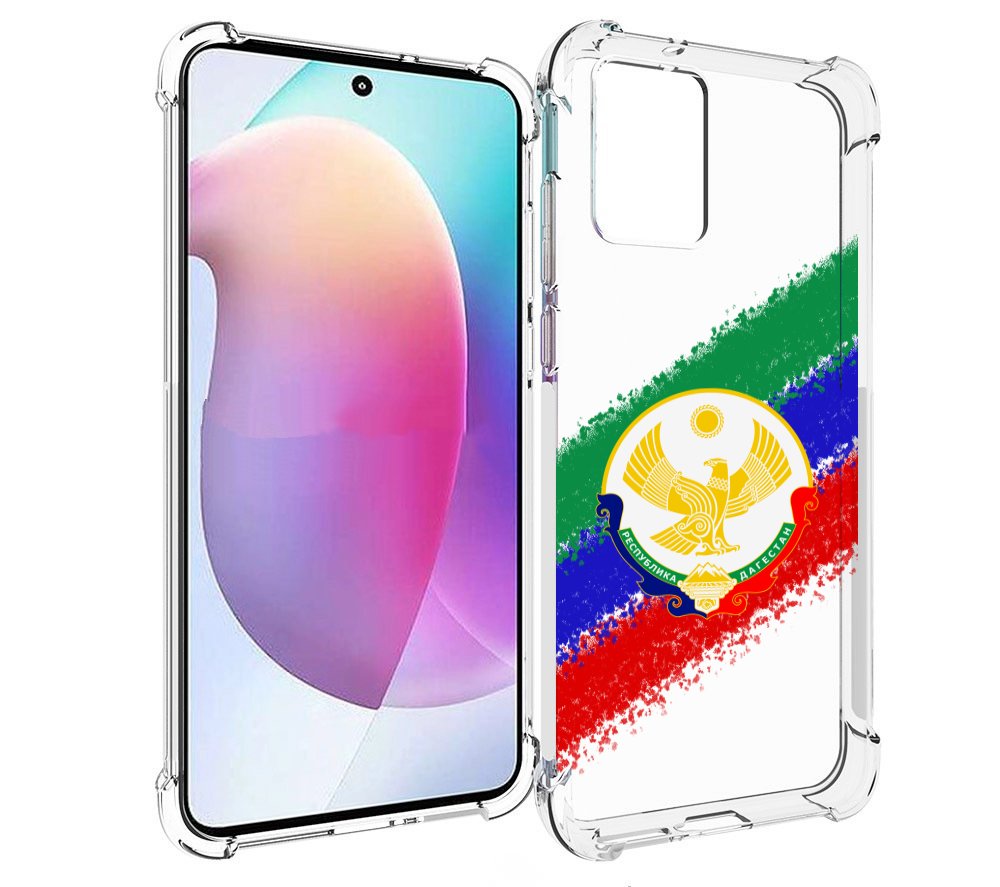 

Чехол MyPads герб флаг Дагестана для Motorola Edge 30 Neo, Прозрачный, Tocco