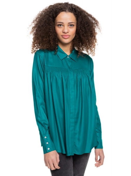 Блуза женская Roxy ERJWT03502 бирюзовая 34