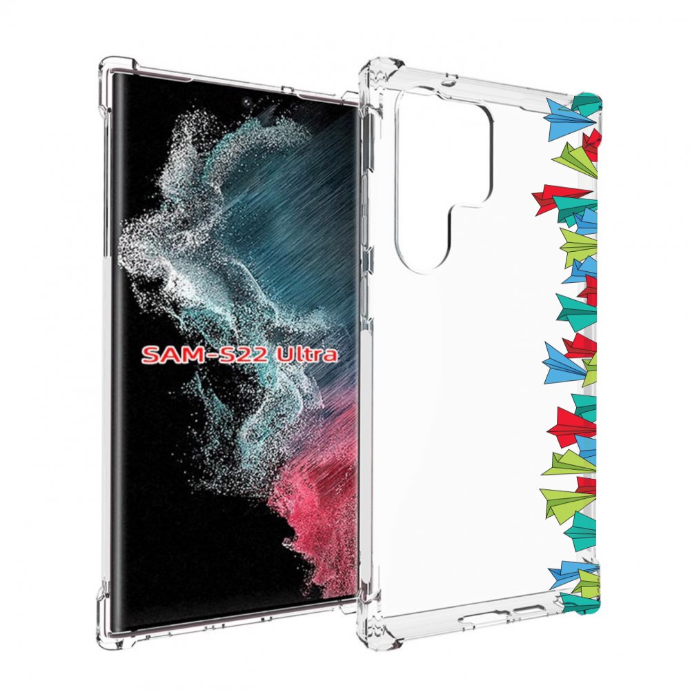 

Чехол MyPads самолетики из листочков для Samsung Galaxy S23 Ultra, Прозрачный, Tocco