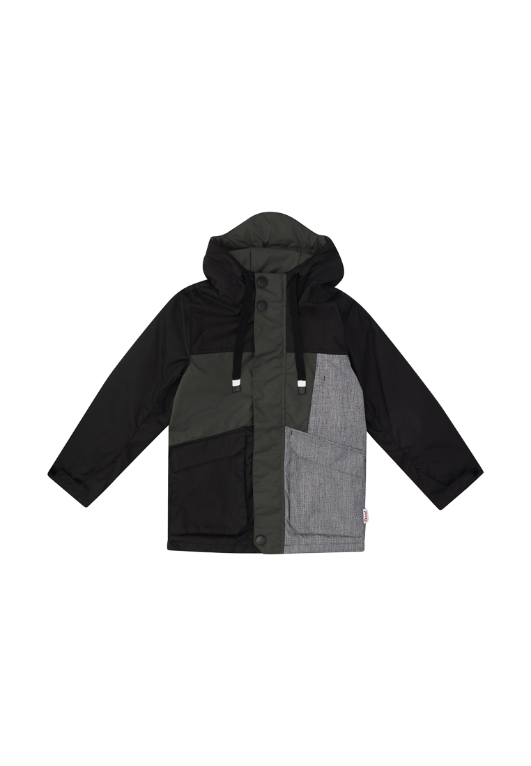 Куртка детская Oldos Ник OCSS23JK1T115, цвет черный_оливковый, размер 170