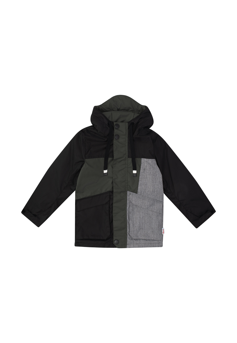 

Куртка детская Oldos Ник OCSS23JK1T115, цвет черный_оливковый, размер 170, Черный;зеленый, OCSS23JK1T115