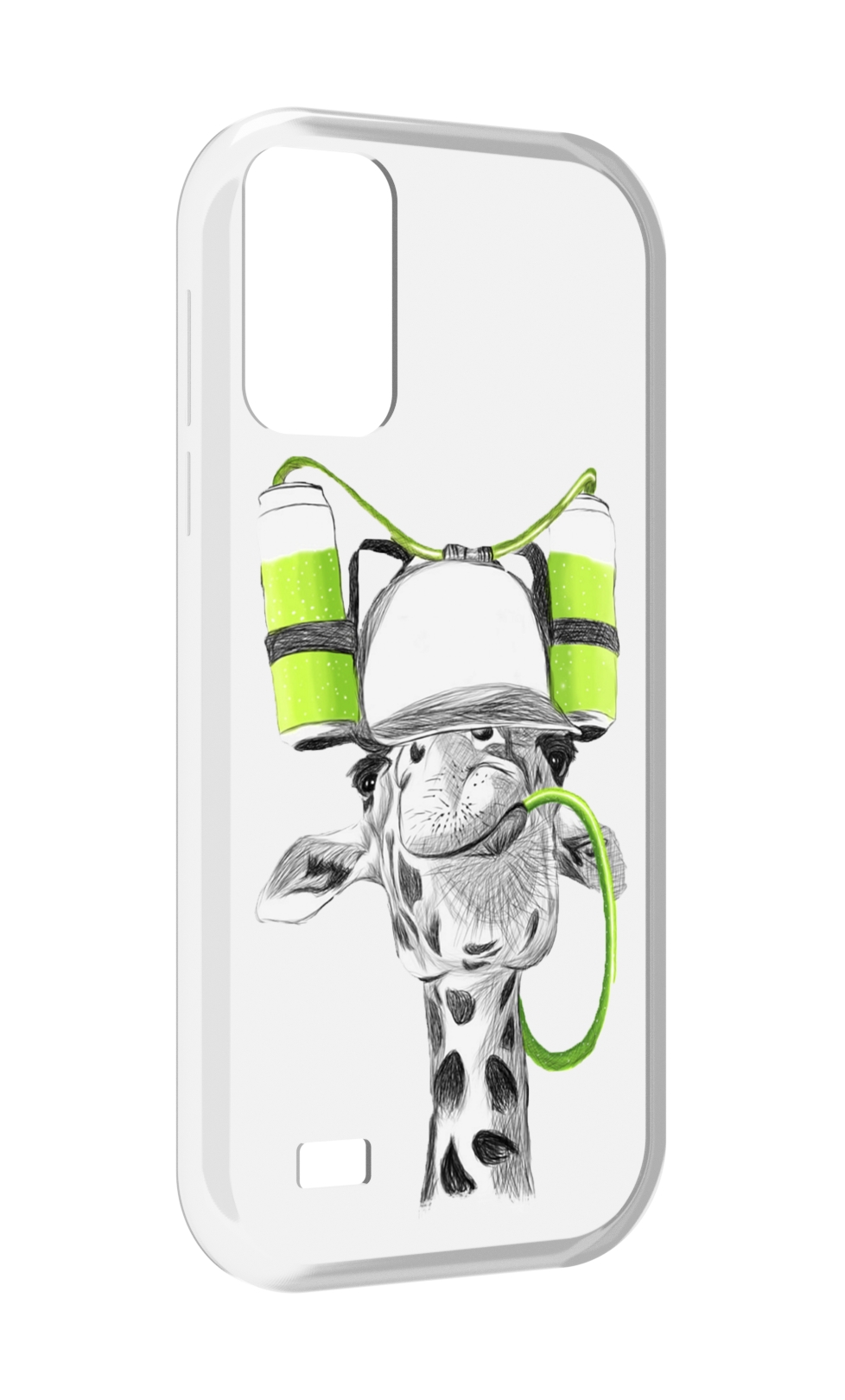 

Чехол MyPads Жираф для Oukitel C31, Прозрачный, Tocco