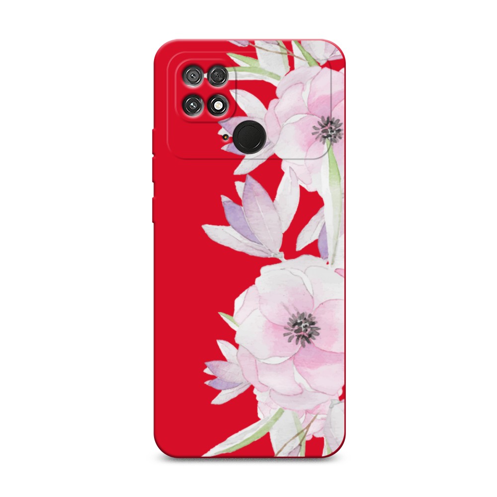 

Чехол Awog 315853-1 для Xiaomi Poco C40 "Нежные анемоны", 315853-1