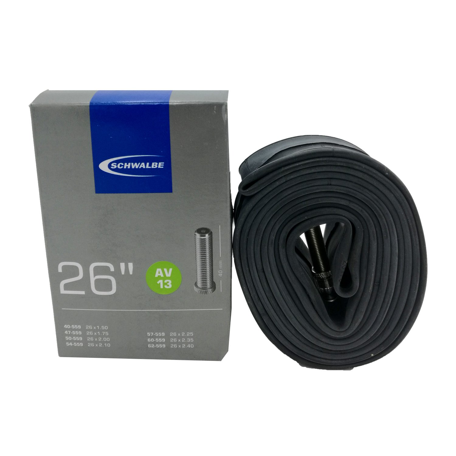 

Велокамера Schwalbe 26" AV13 (40/62X559) 40ММ EK AGV (26"), Черный
