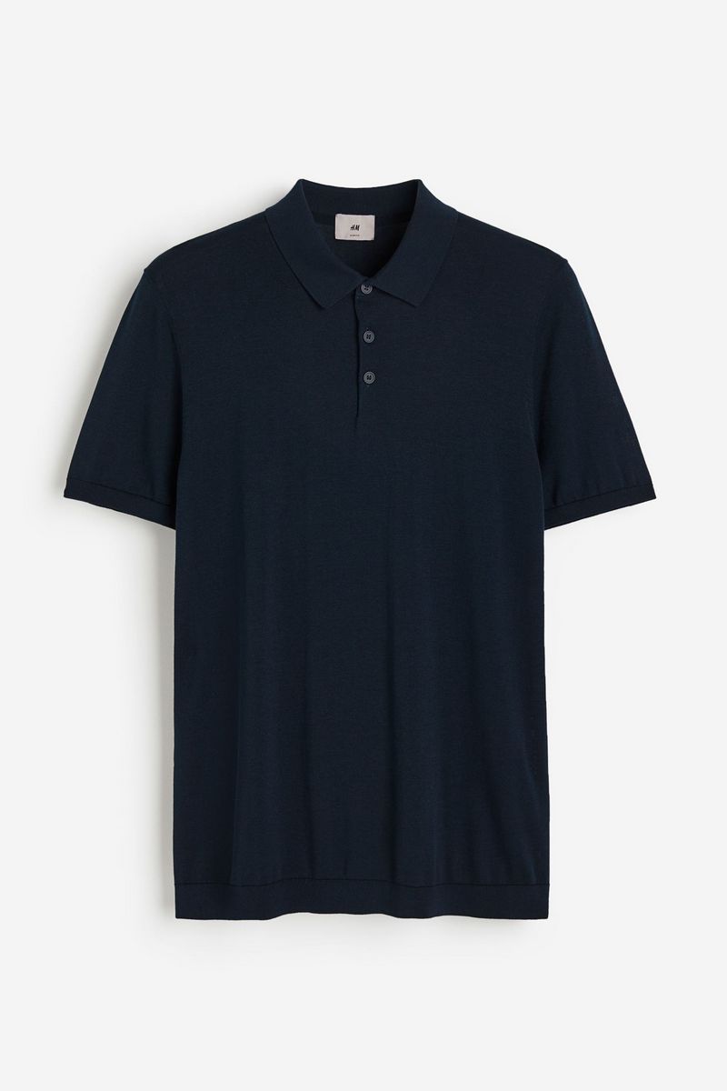 

Футболка мужская H&M 1203468 синяя L, Синий, 1203468