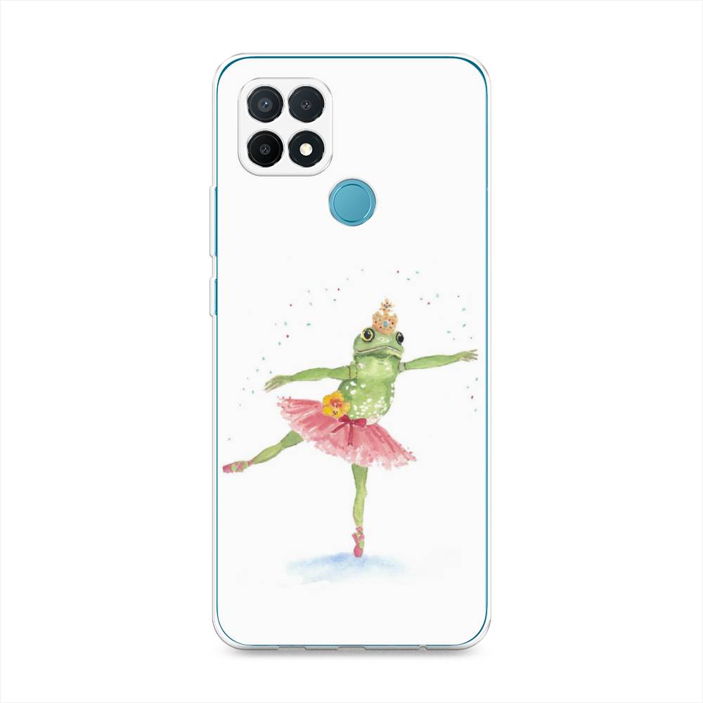 

Чехол для Oppo A15/A15s "Лягушка-балерина", Зеленый, 254750-4