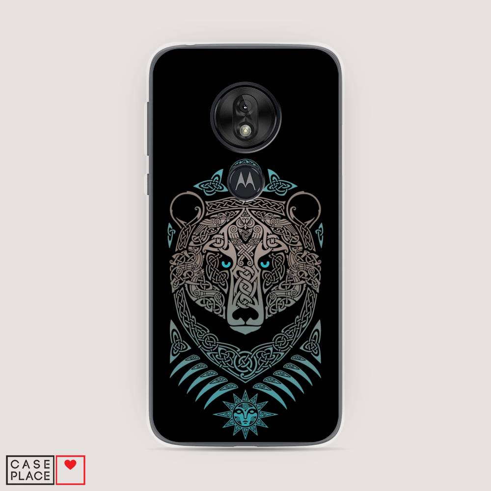 

Чехол Awog на Motorola Moto G7 Play / Моторола Мото G7 Плэй "Кельтский медведь", Разноцветный, 241250-2