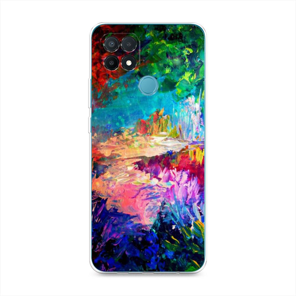 

Чехол для Oppo A15/A15s "Лес-гуашь", Синий;розовый;зеленый, 254750-4
