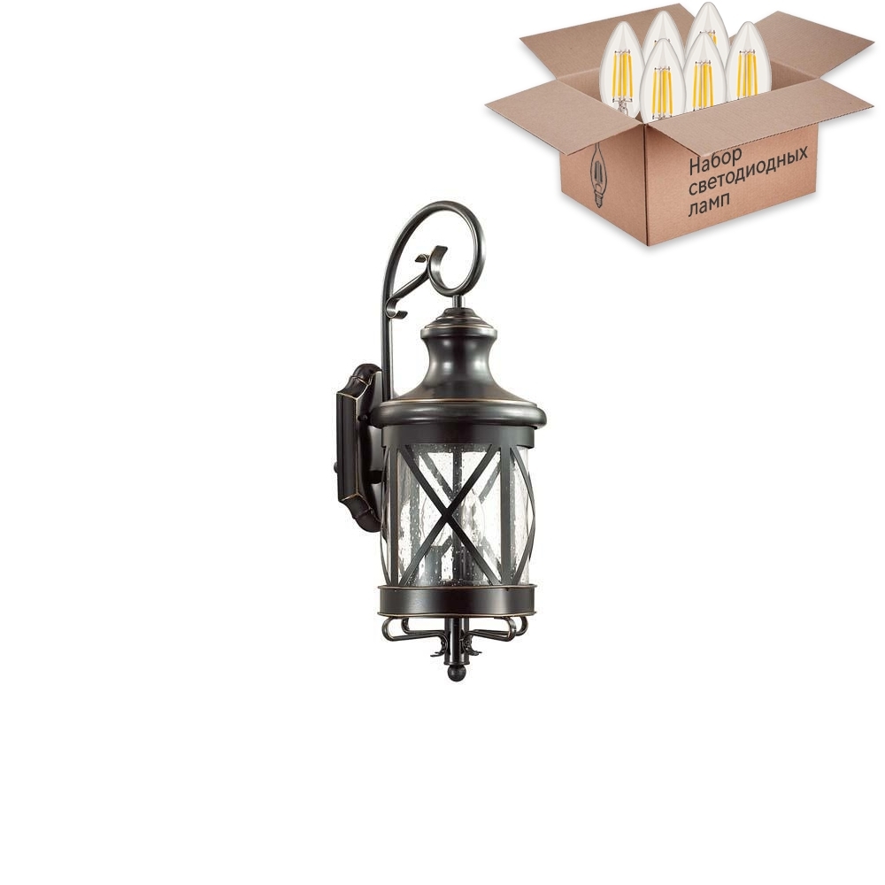

Садовый светильник Odeon light Sation 403223, 4045/3W+Lamps E14 Свеча