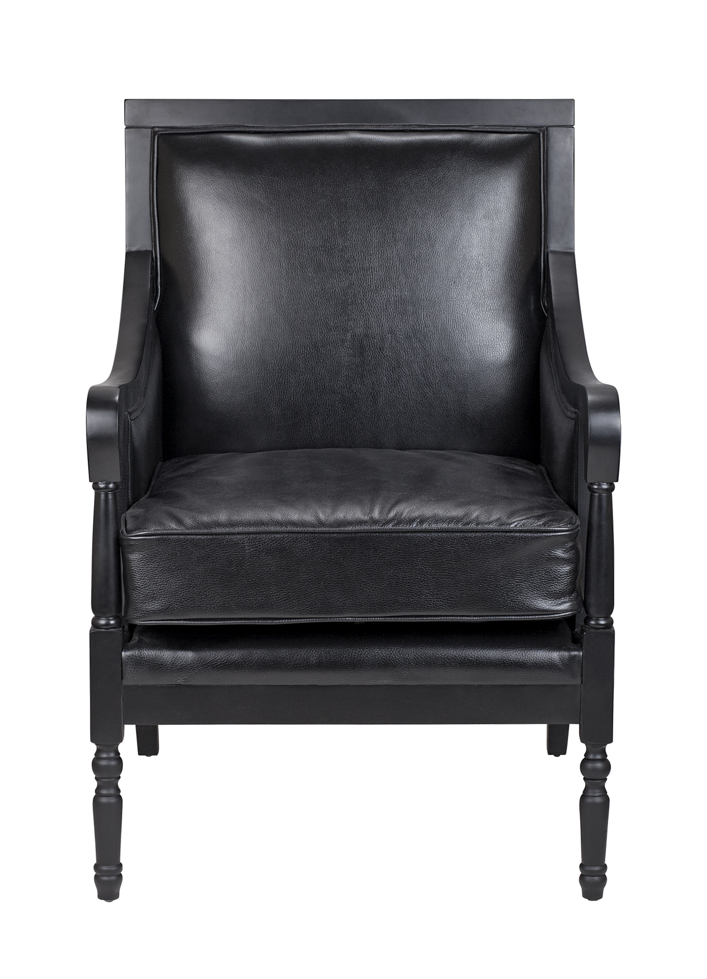 фото Классические кресла colin black leather mak-interior