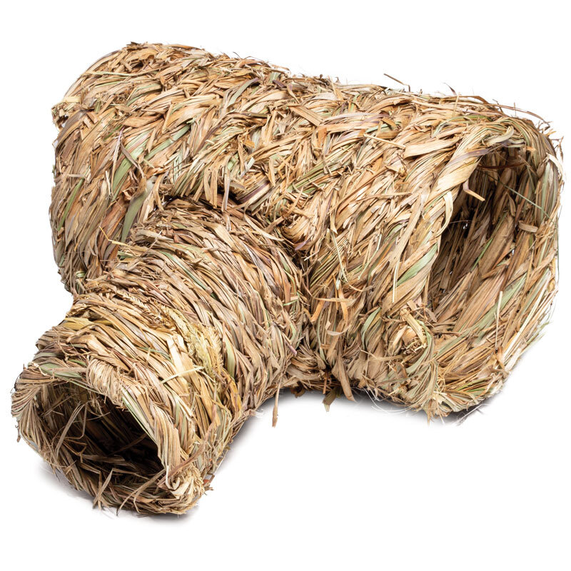 фото Домик для мелких животных triol natural труба, из луговых трав, 29x25x16 см