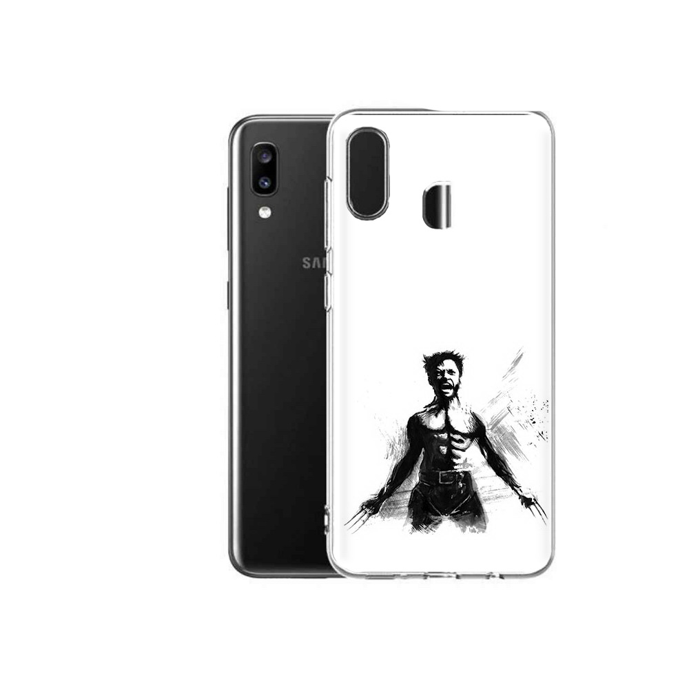 

Чехол MyPads Tocco для Samsung Galaxy A20 росомаха, Прозрачный, Tocco