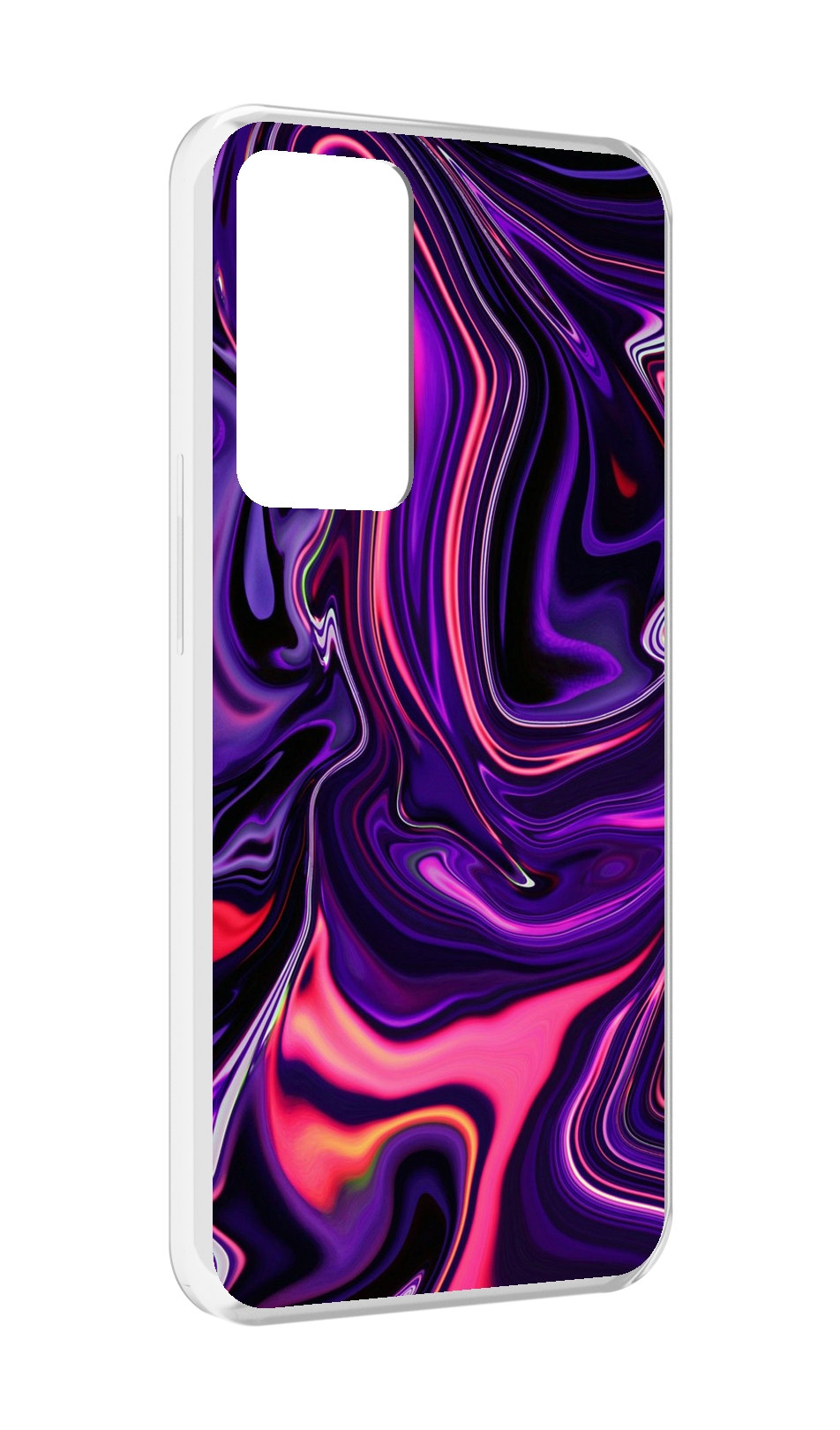 

Чехол MyPads фиолетовые краски для OPPO Reno 8 Lite, Прозрачный, Tocco