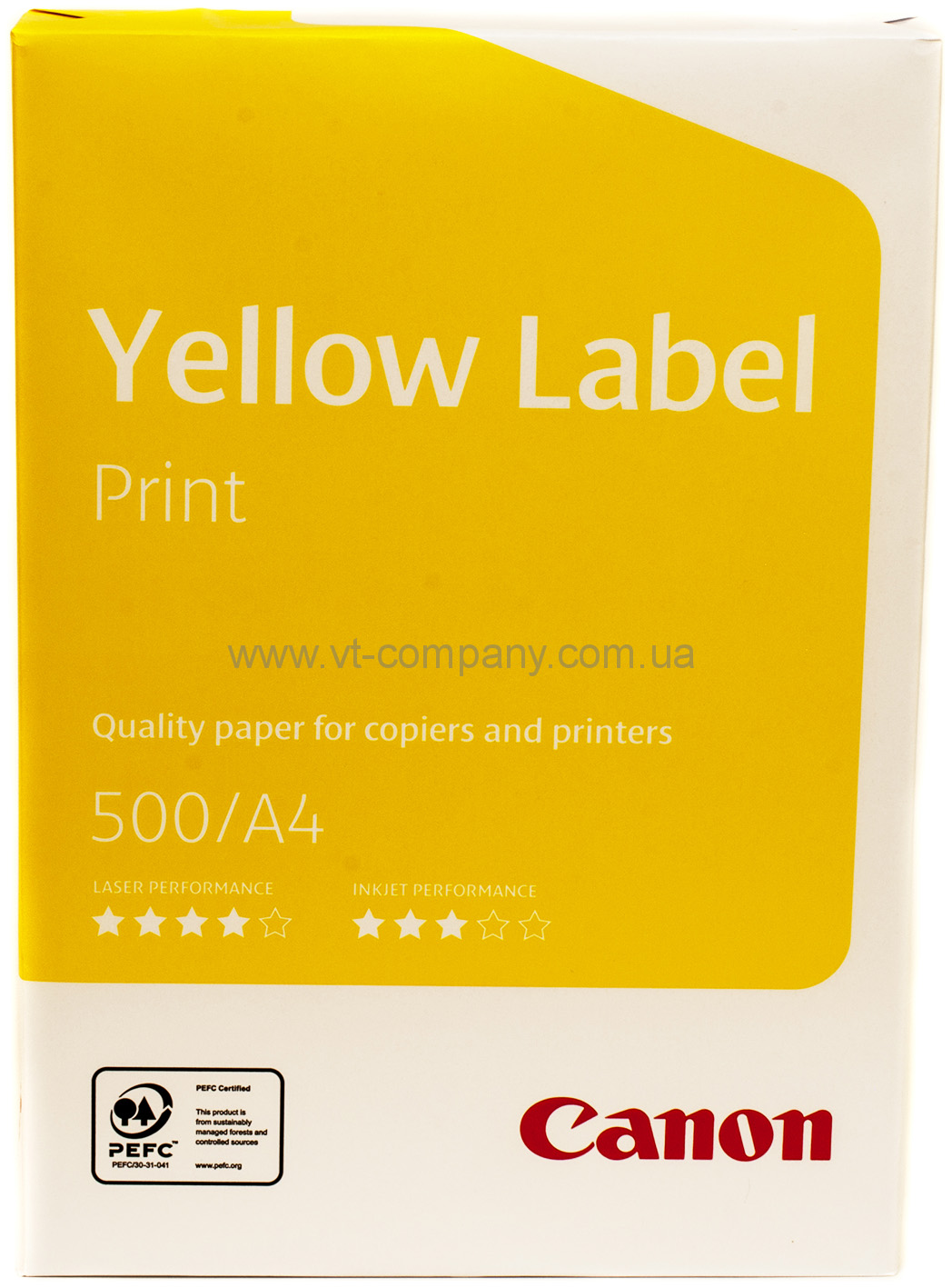 Бумага офисная Canon Yellow Label Print A4 Класс C+ 500 Листов