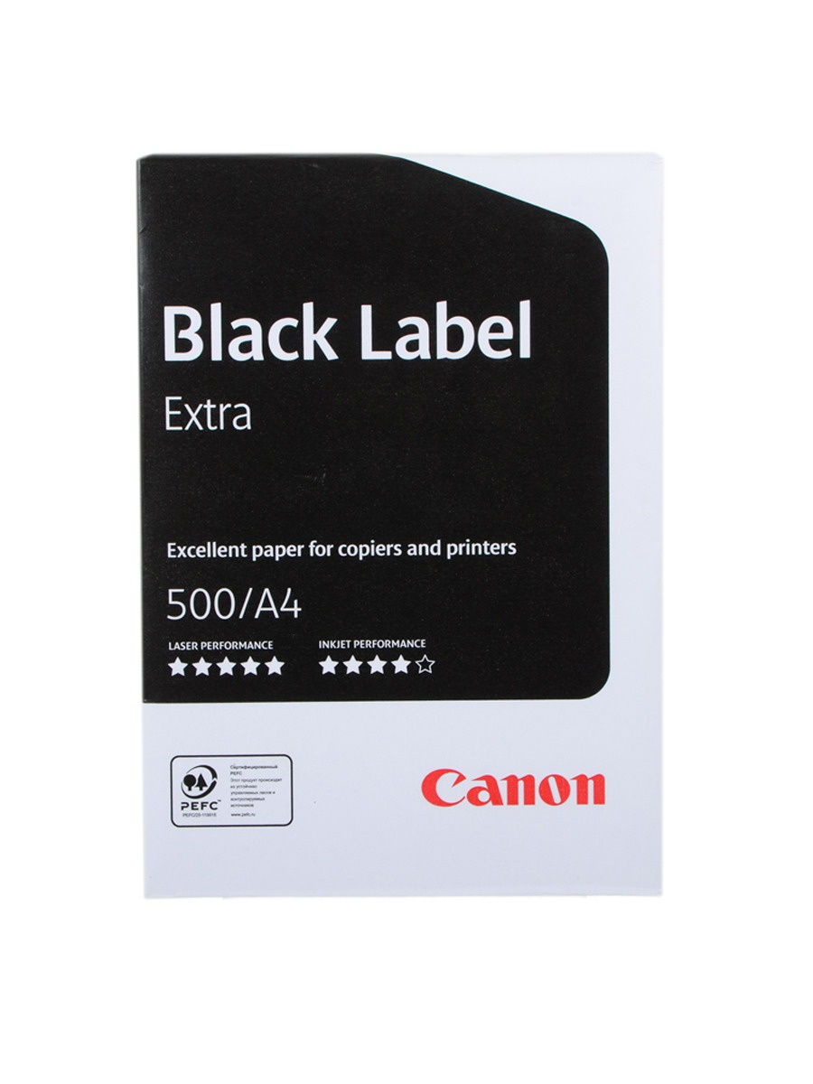 Бумага офисная Canon Black Label Extra A4 Класс B 500 Листов