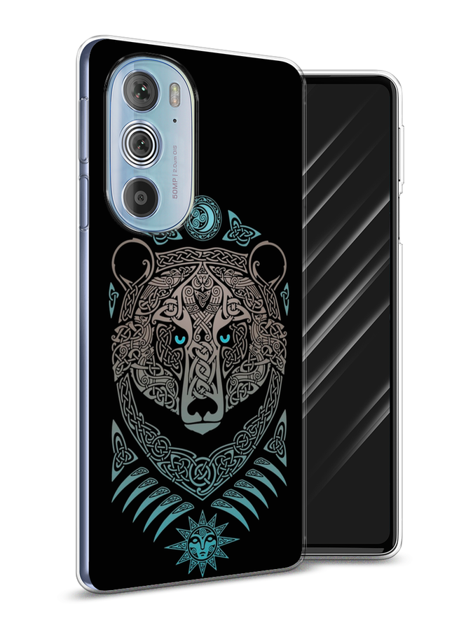 

Чехол Awog на Motorola Edge 30 Pro "Кельтский медведь", Разноцветный, 243350-2