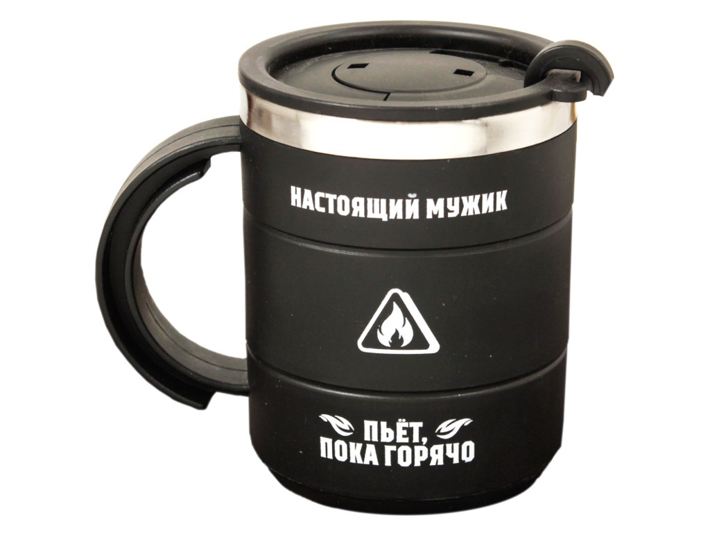 

Термокружка Командор Настоящий мужик 400ml 2366401, Черный